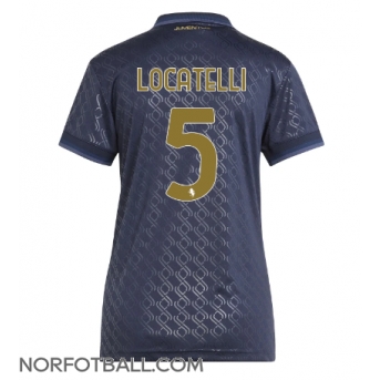 Billige Fotballdrakt Juventus Manuel Locatelli #5 Replika Tredjedrakt Dame 2024-25 Kortermet